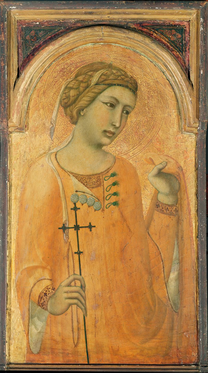 Una santa femminile, possibilmente Santa Margherita da Pietro Lorenzetti