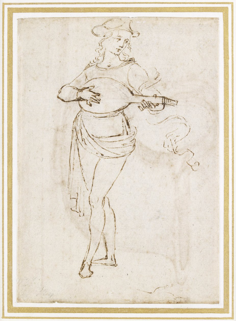 Un suonatore di liuto da Pietro Perugino