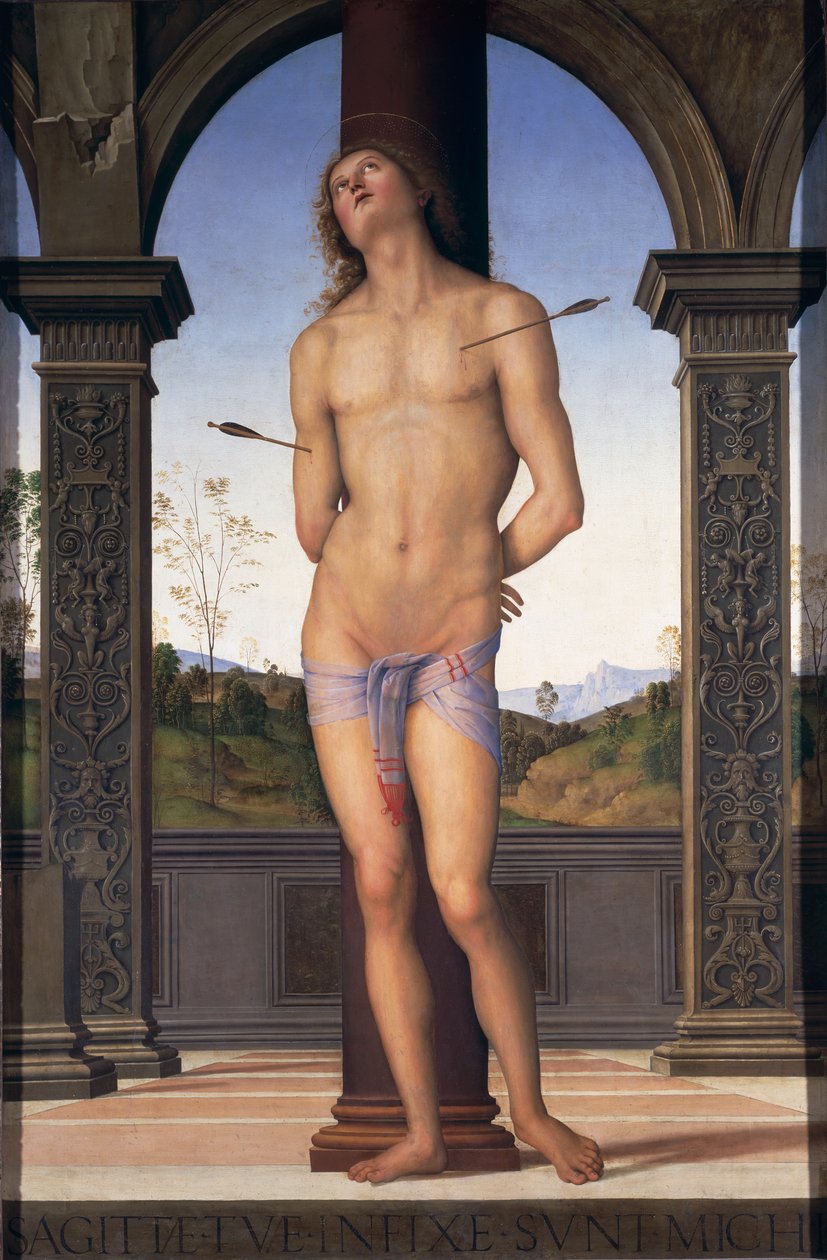 San Sebastiano, c.1490-1500 da Pietro Perugino
