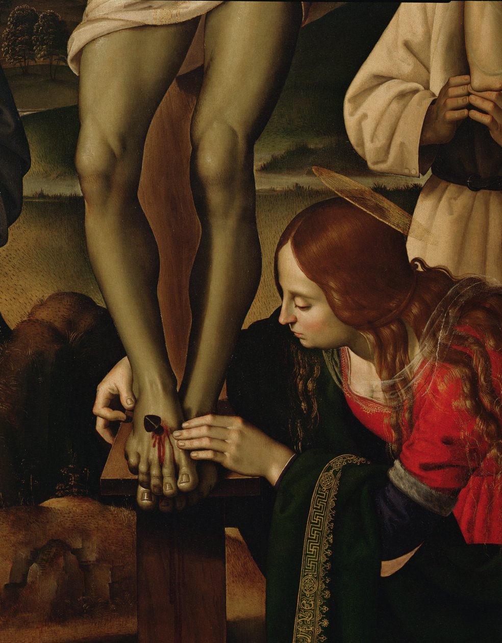 La Crocifissione con Santi (dettaglio) da Pietro Perugino