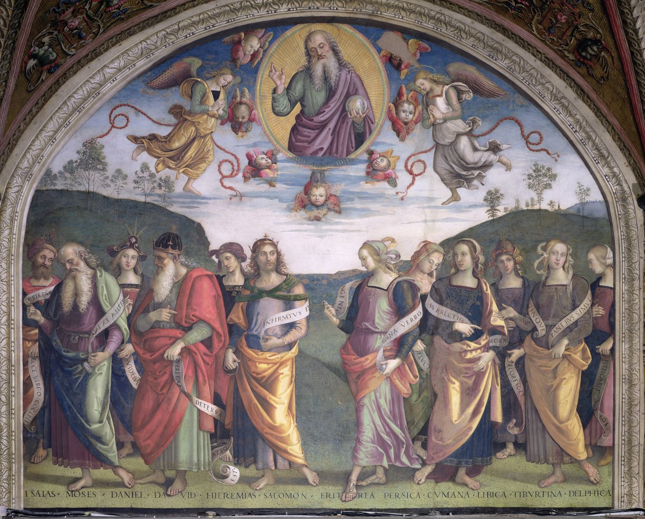 Il Padre Eterno in gloria con profeti e sibille, dalla Sala dell