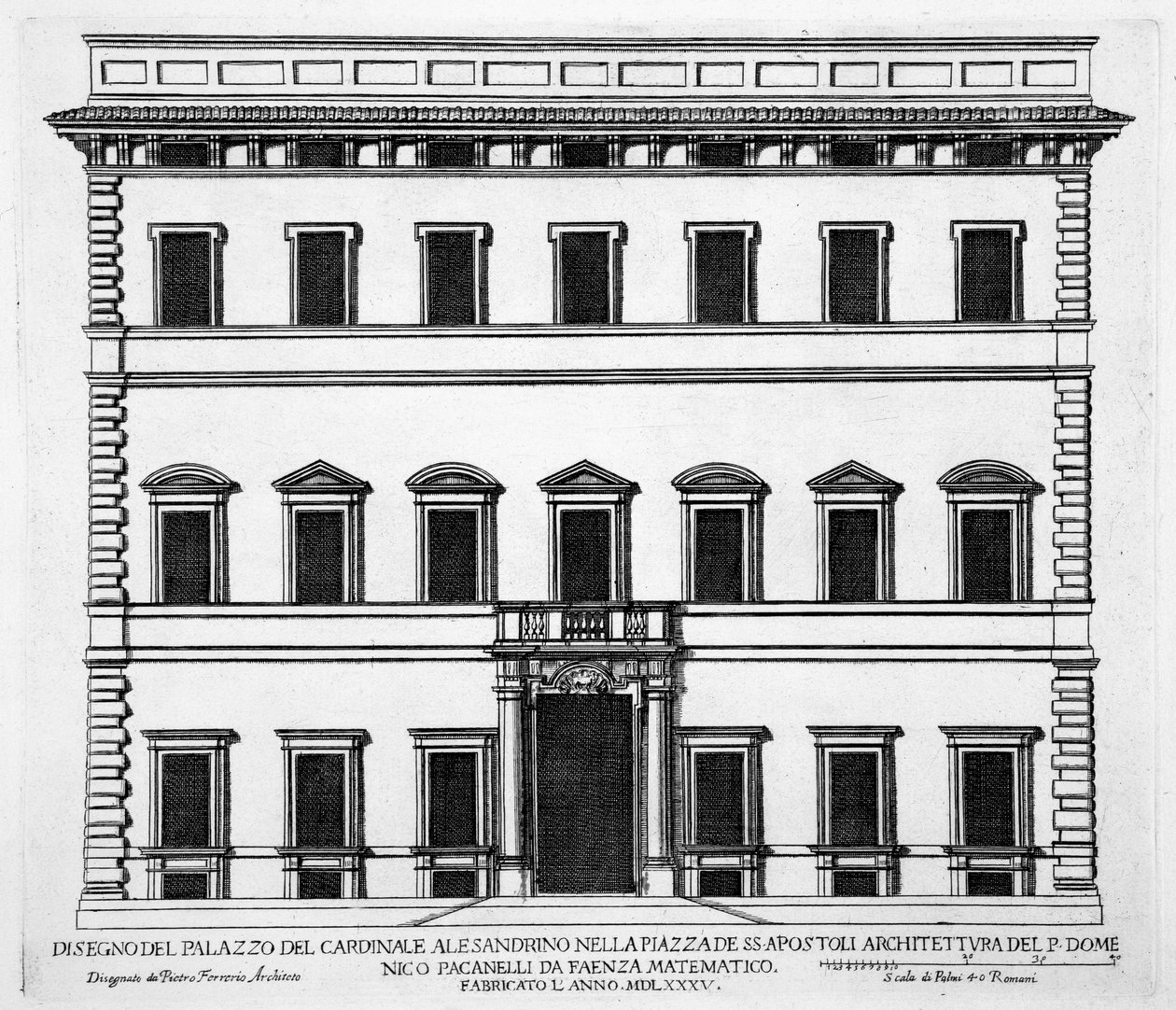 Palazzo del Cardinale Alesandrino, Piazza SS Apostoli, Roma, da 