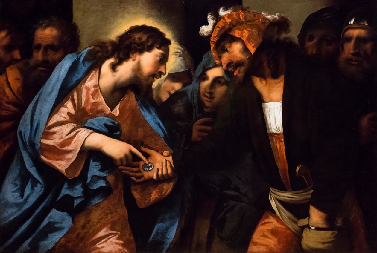 Il pagamento del tributo, 1650/60 circa (olio su tela) da Pietro (1605-78) Della Vecchia