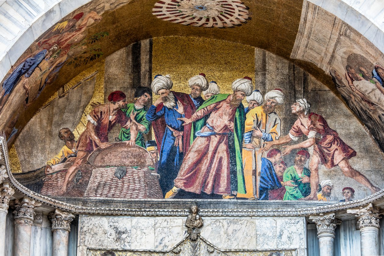 Trasporto del corpo di San Marco da Alessandria a Venezia, 1660 circa (mosaico) da Pietro (1605-78) Della Vecchia