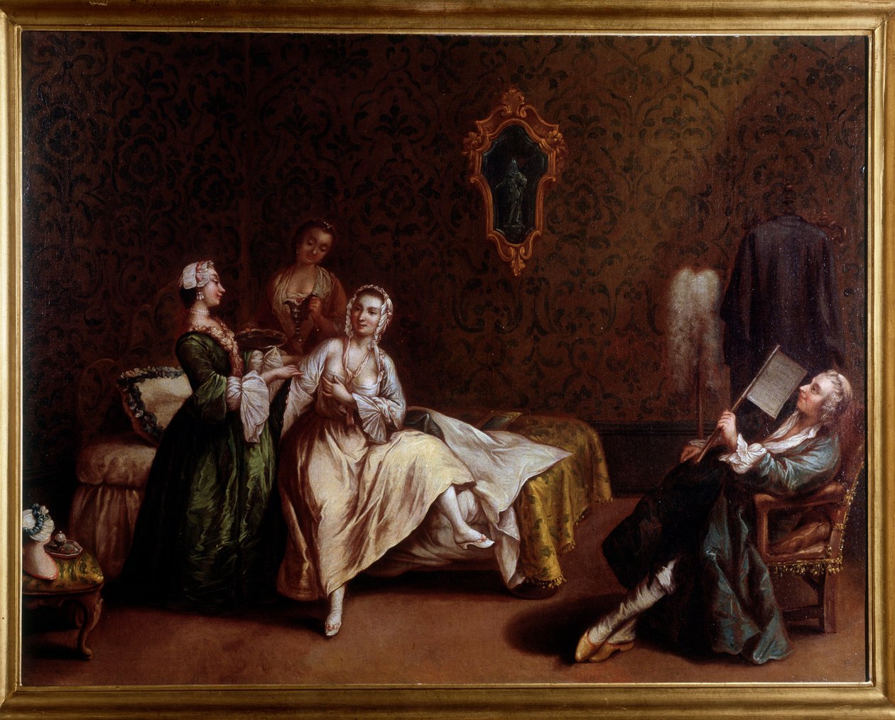 Il risveglio della signora da Pietro (after) Longhi