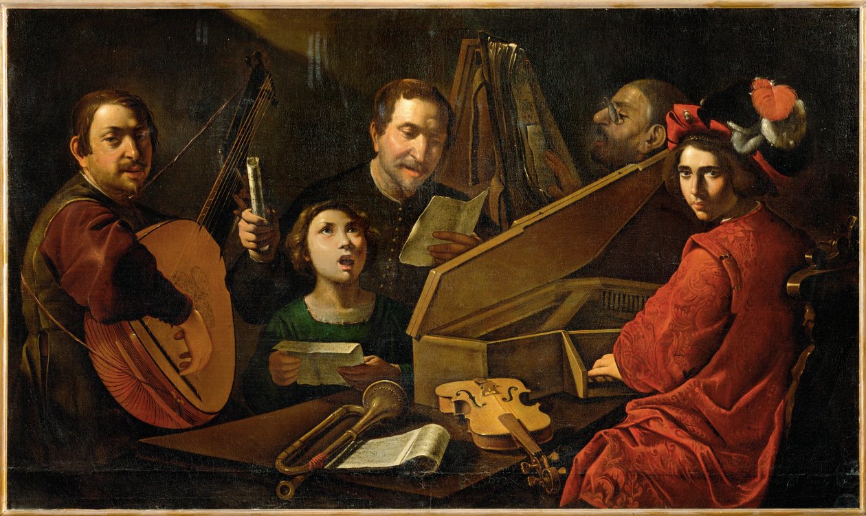 Concerto di musicisti e cantanti ... da Pietro (attr. to) Paolini