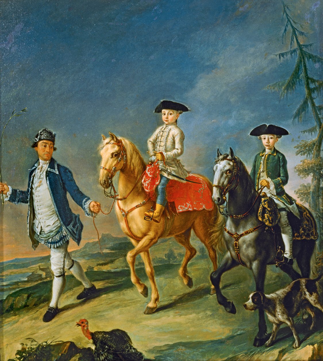 A cavallo... (dipinto su tela) da Pietro (circle of) Longhi