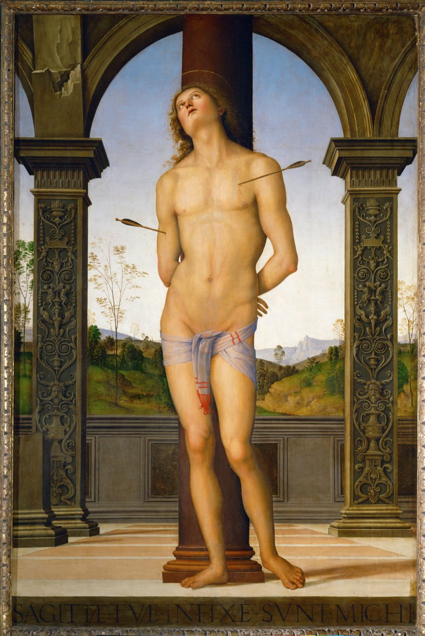 San Sebastiano ... da Pietro (studio of) Perugino