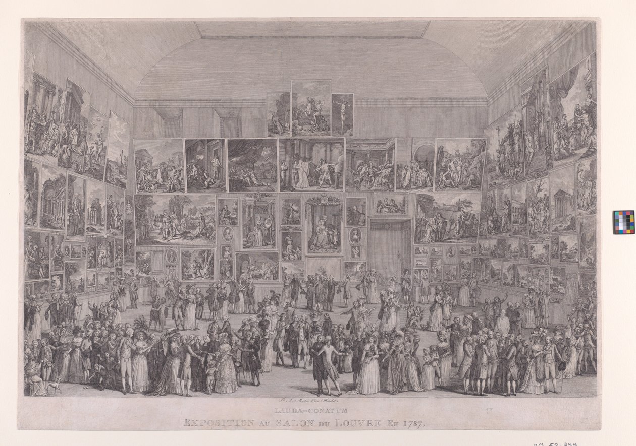 Esposizione al Salon du Louvre nel 1787 da Pietro Antonio Martini