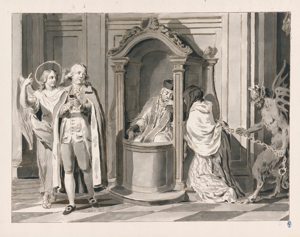 Confessione o Penitenza dai Sette Sacramenti da Pietro Antonio Novelli
