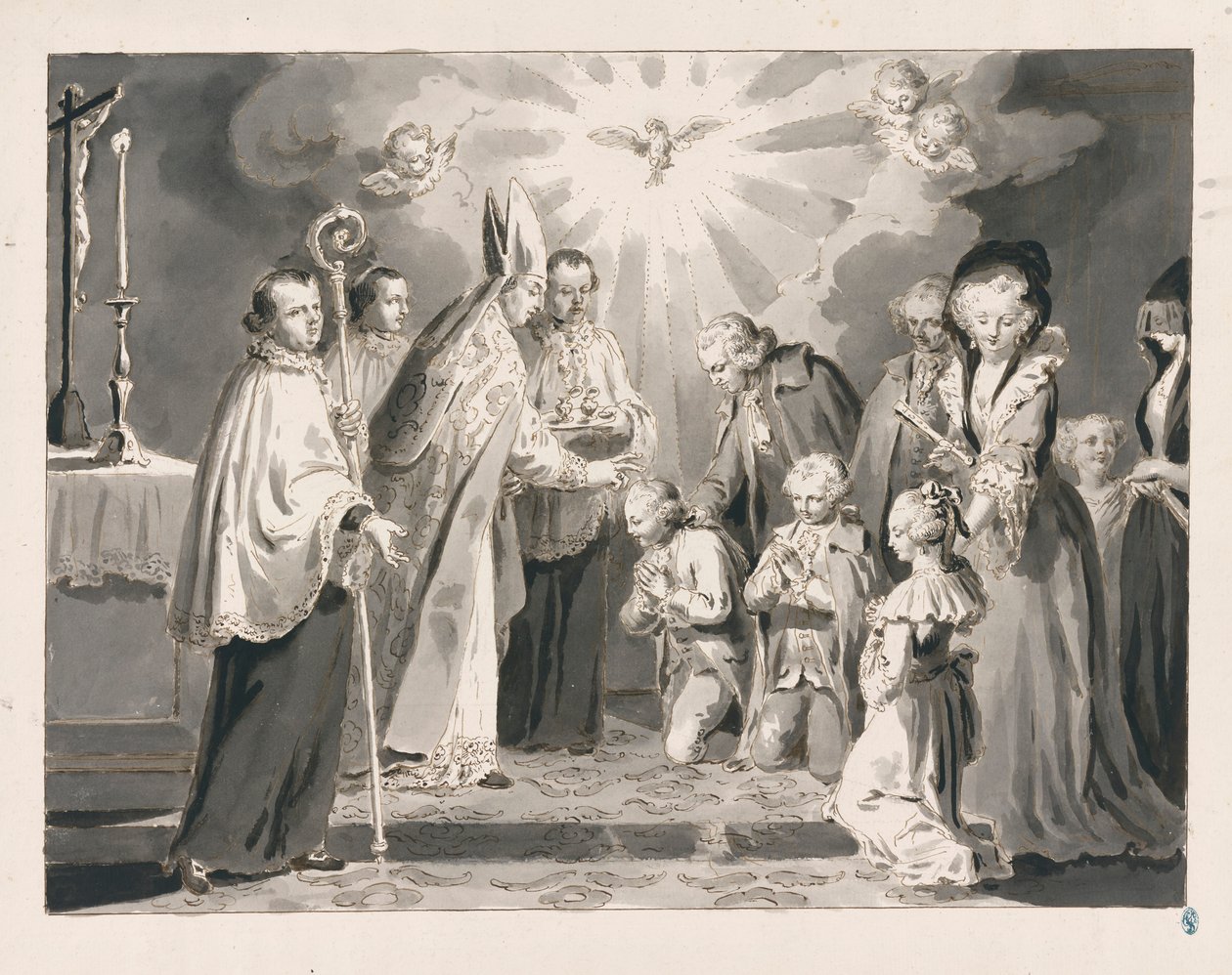 Confermazione da I sette sacramenti da Pietro Antonio Novelli