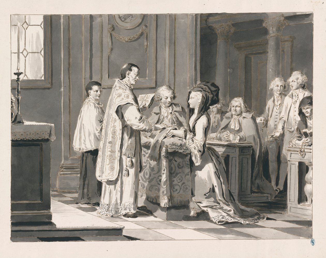 Matrimonio da I Sette Sacramenti da Pietro Antonio Novelli