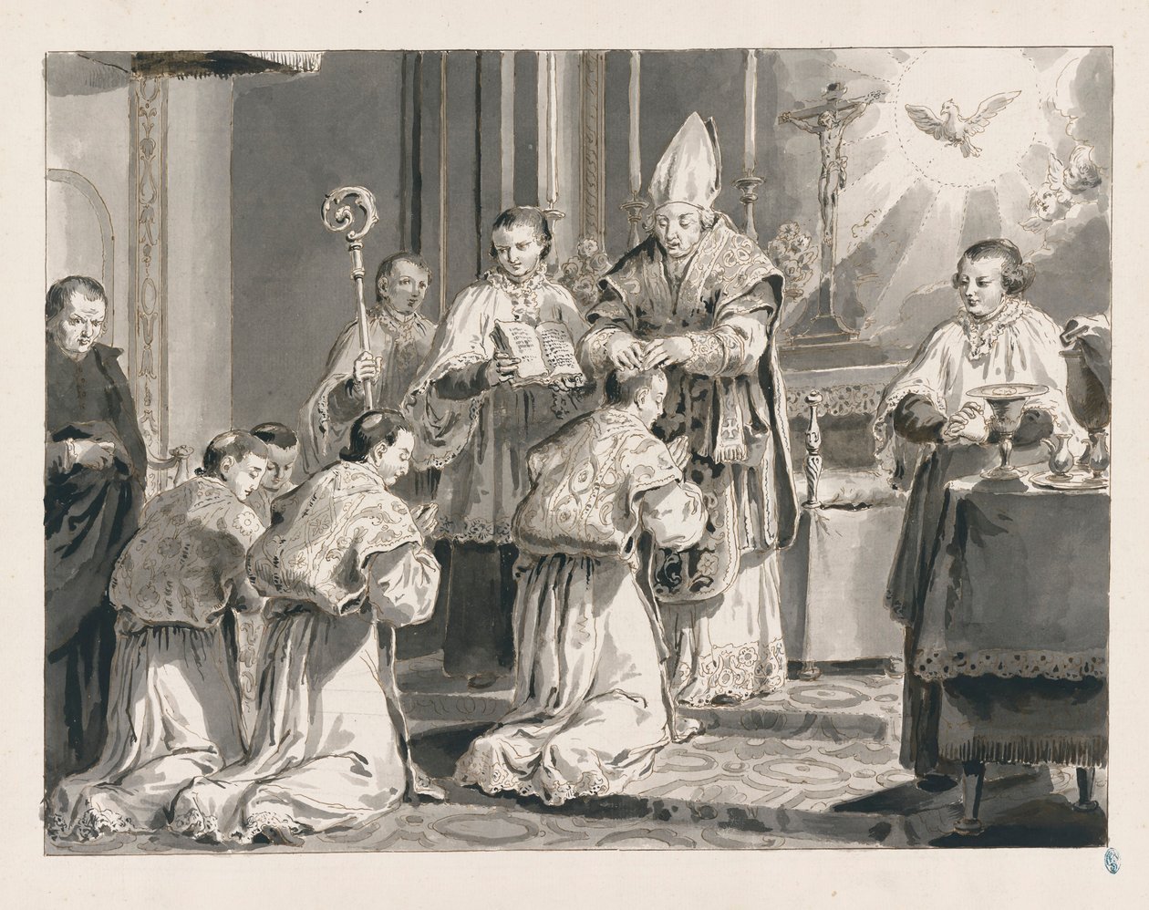 Ordinazione da I sette sacramenti da Pietro Antonio Novelli