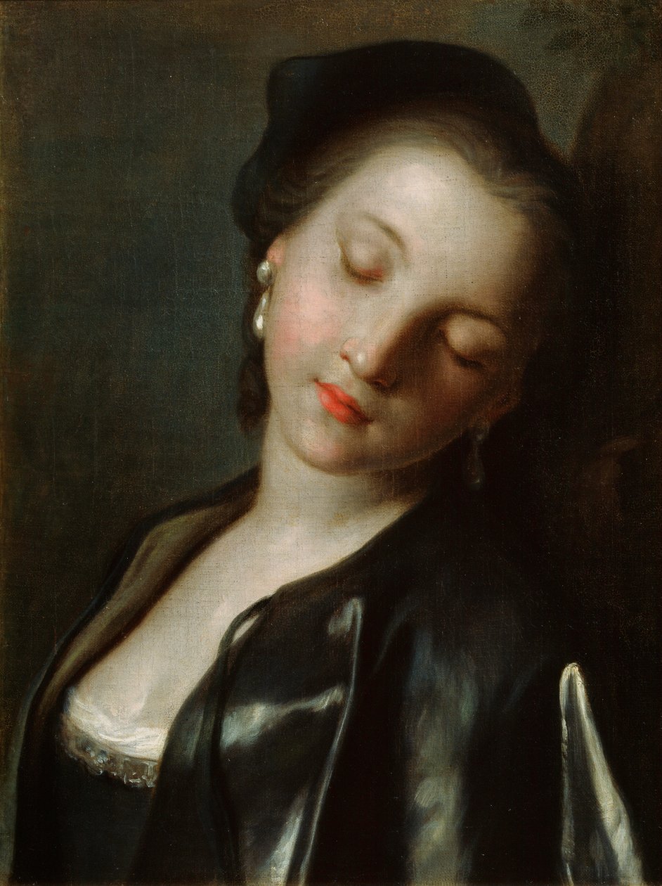 Giovane donna addormentata, metà XVIII secolo da Pietro Antonio Rotari