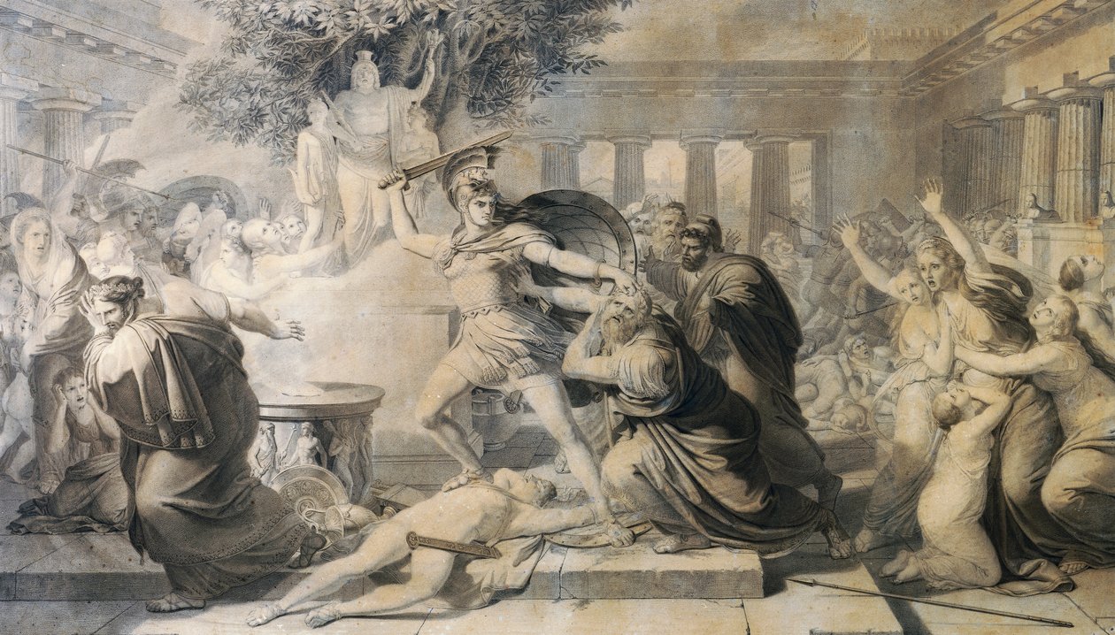 Morte di Priamo da Pietro Benvenuti