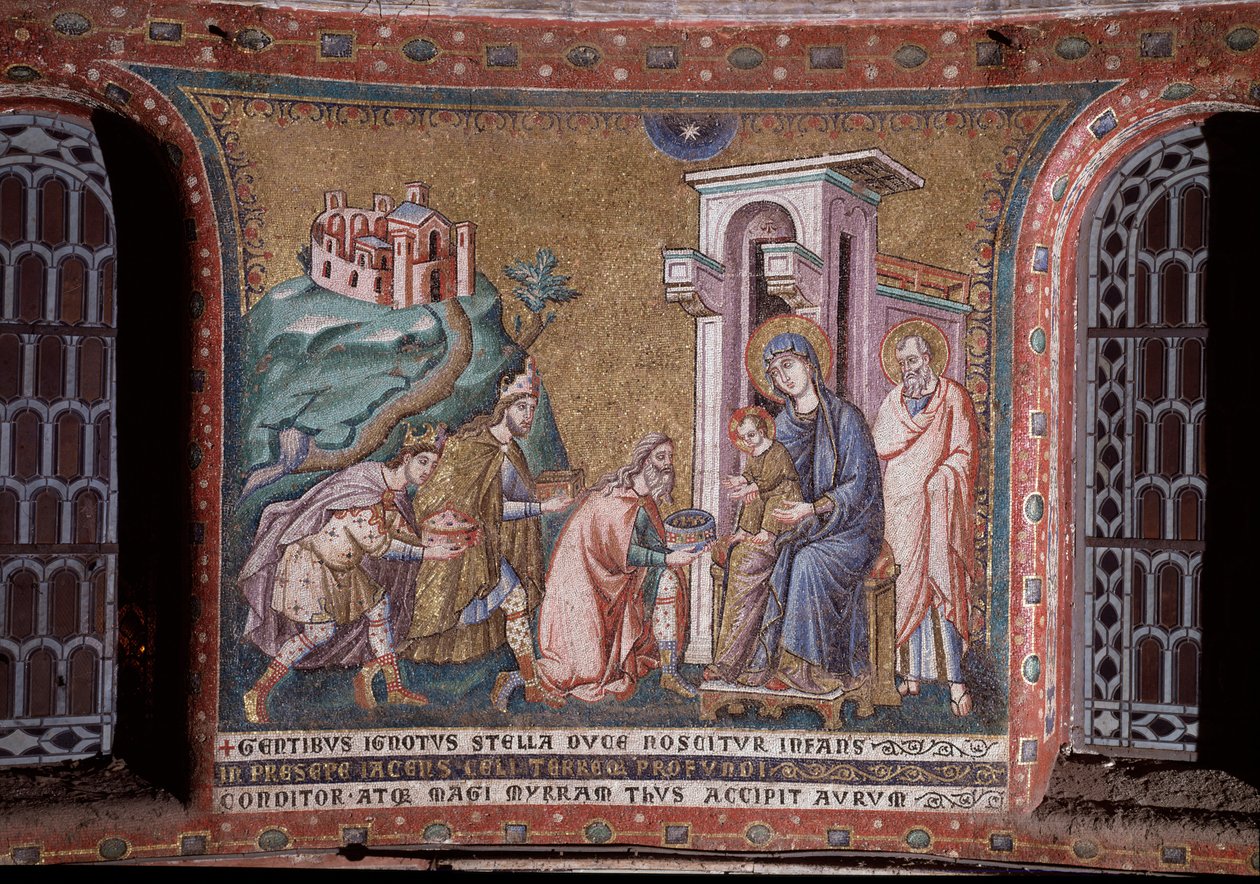 Adorazione dei Magi, mosaico dell