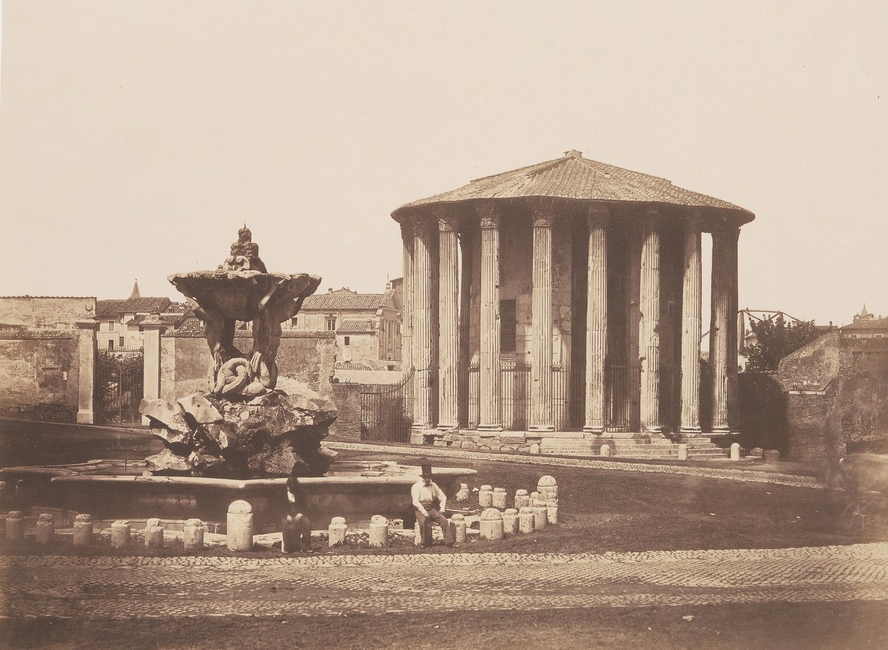 Tempio di Vesta, anni 1850 da Pietro Dovizielli