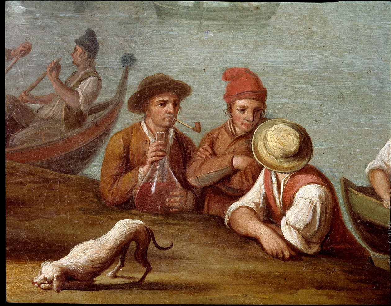 Scena di banchetto a Posillipo, Napoli (dettaglio) da Pietro Fabris