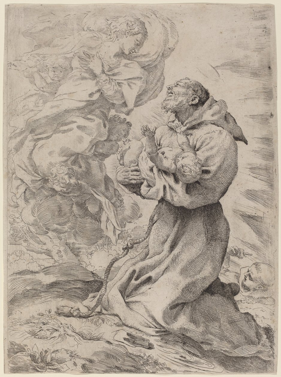 San Francesco con il Bambino Gesù da Pietro Faccini