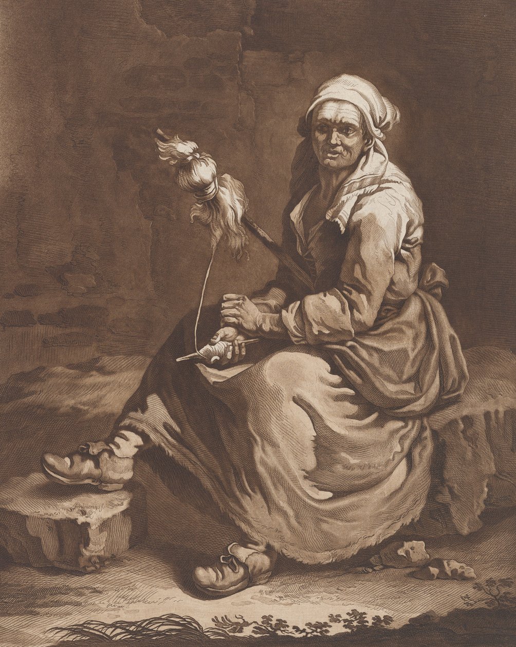 La vecchia lavoratrice da Pietro Jacopo Palmieri