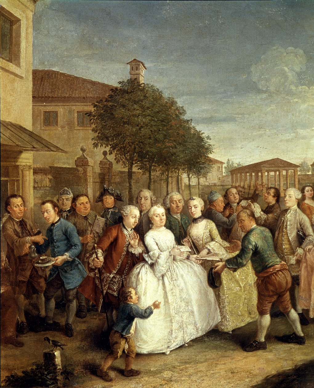 Una festa a Villa Widmann, c.1750 da Pietro Longhi