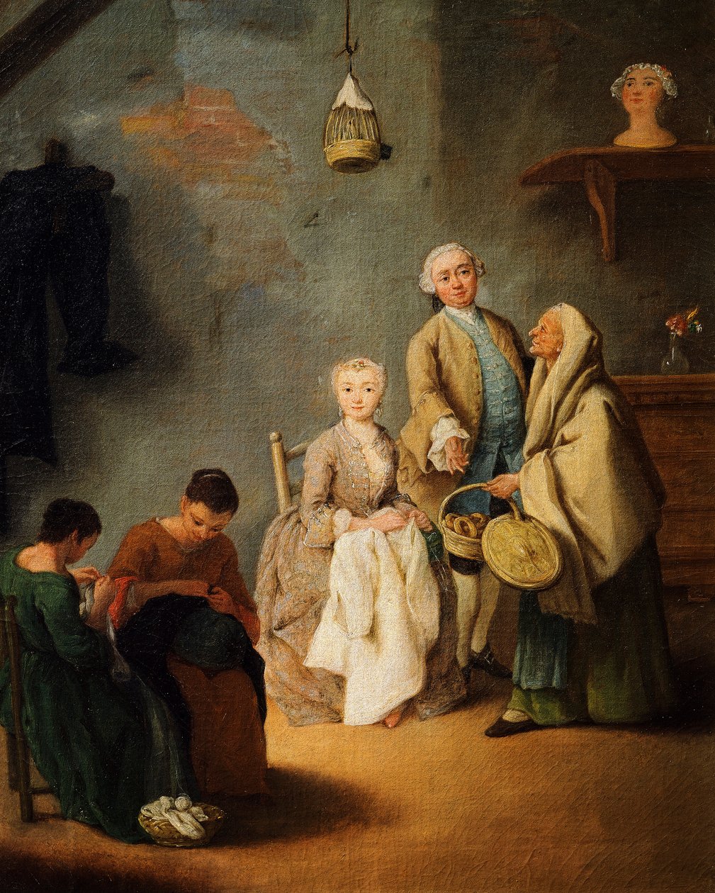 Laboratorio di ricamo da Pietro Longhi