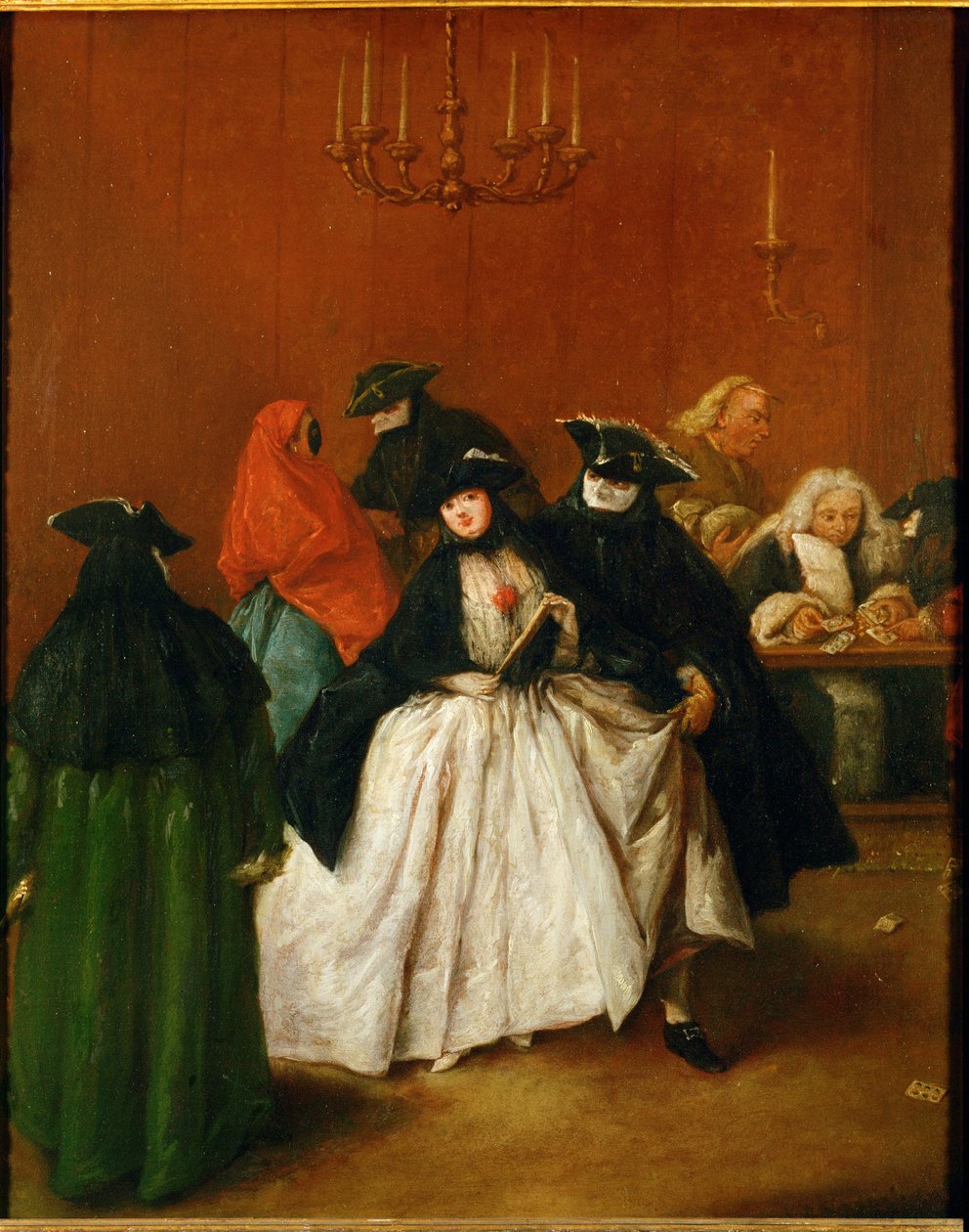 Il Ridotto (painting on canvas) da Pietro Longhi