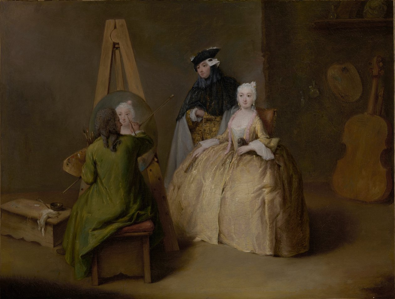 Il pittore nel suo studio, c.1741-4 da Pietro Longhi