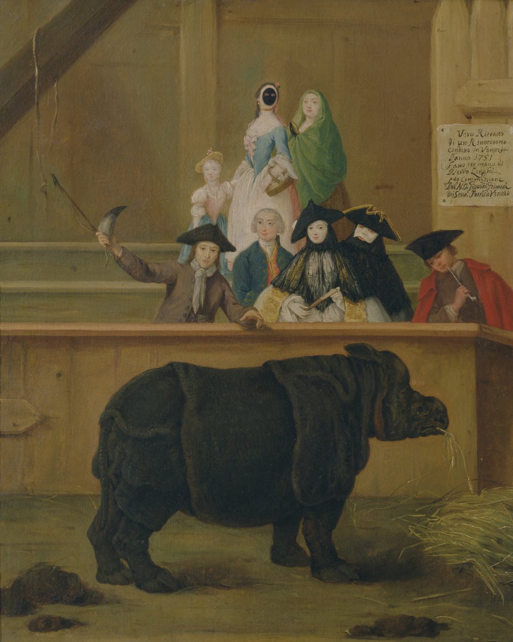 Il rinoceronte, 1751 da Pietro Longhi