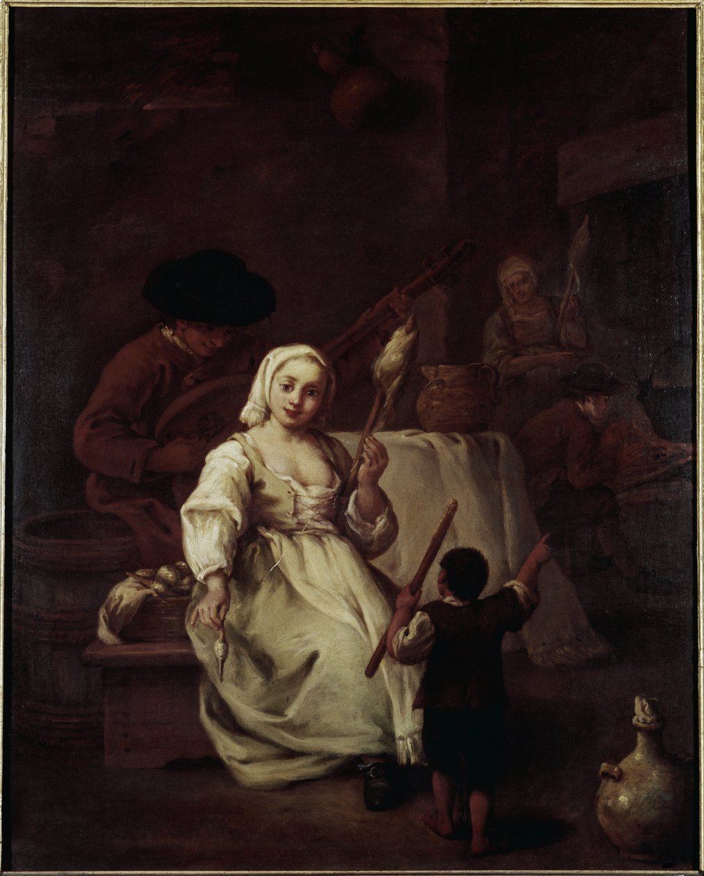 La filatrice da Pietro Longhi