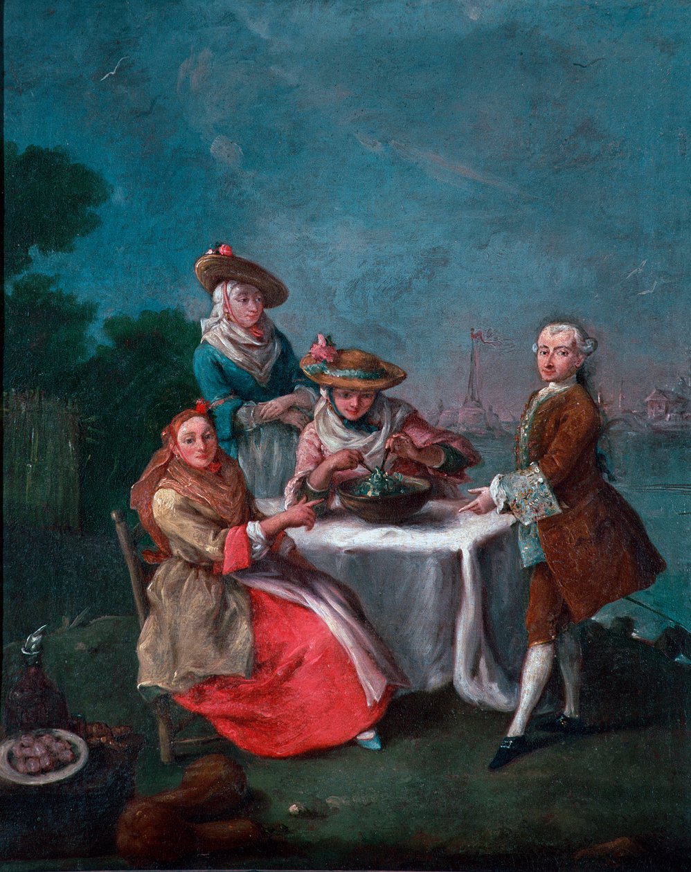 Il gusto nei giardini della laguna veneziana a Cartosa o Vignole da Pietro Longhi