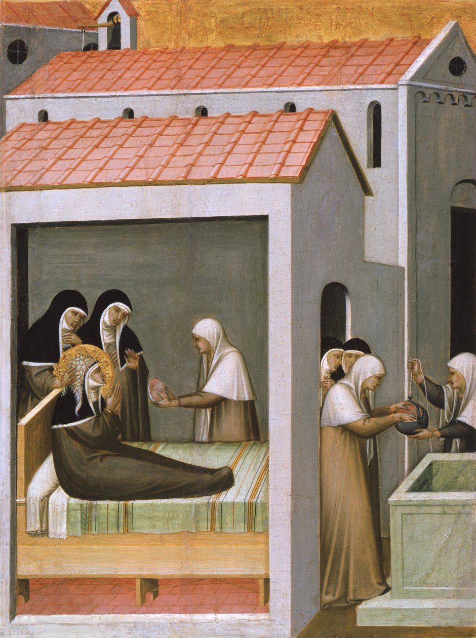 Das Eiswunder der heiligen Humilitas da Pietro Lorenzetti