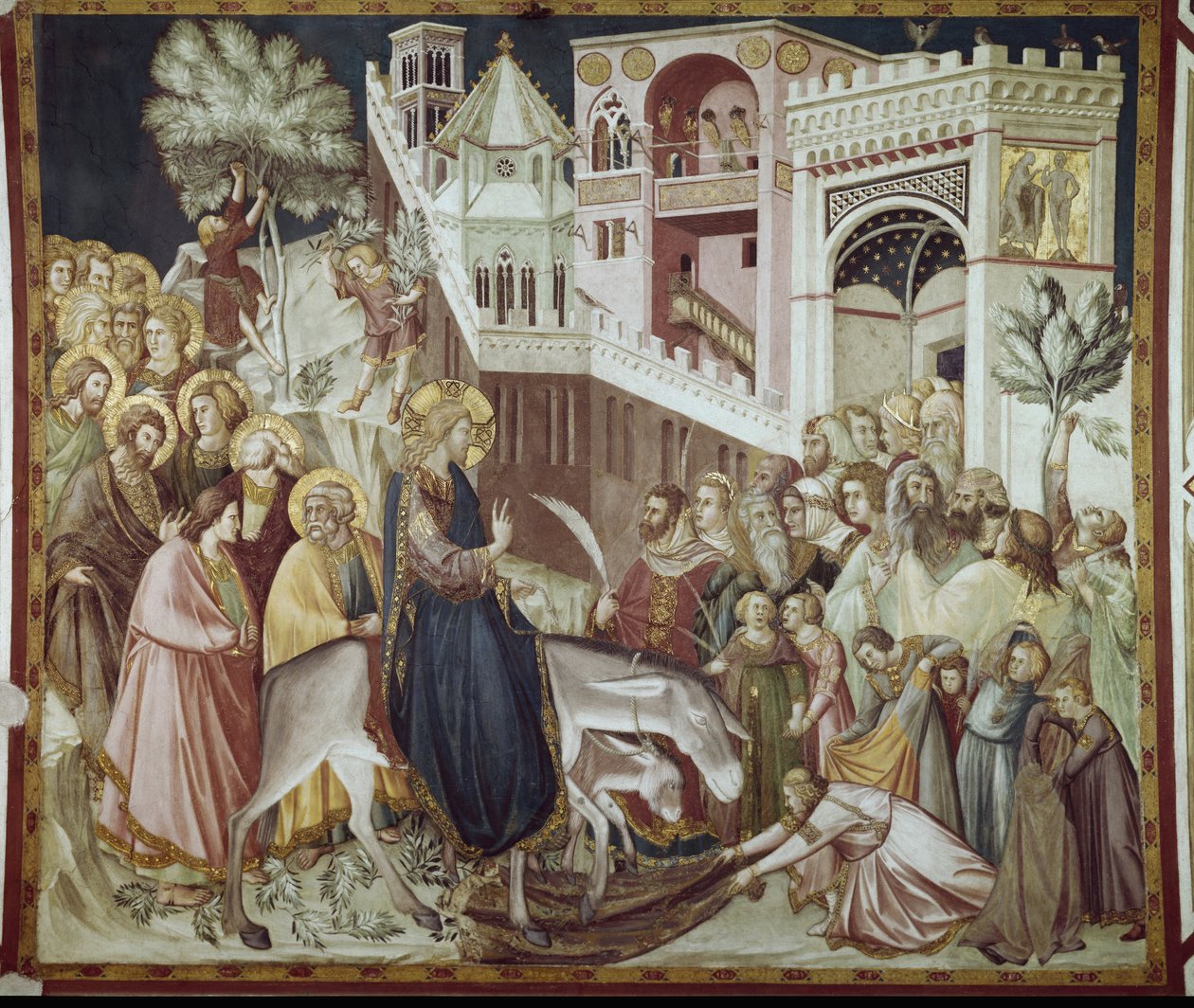 Ingresso di Cristo a Gerusalemme - Affresco di Pietro Lorenzetti (1280-1348) da Pietro Lorenzetti