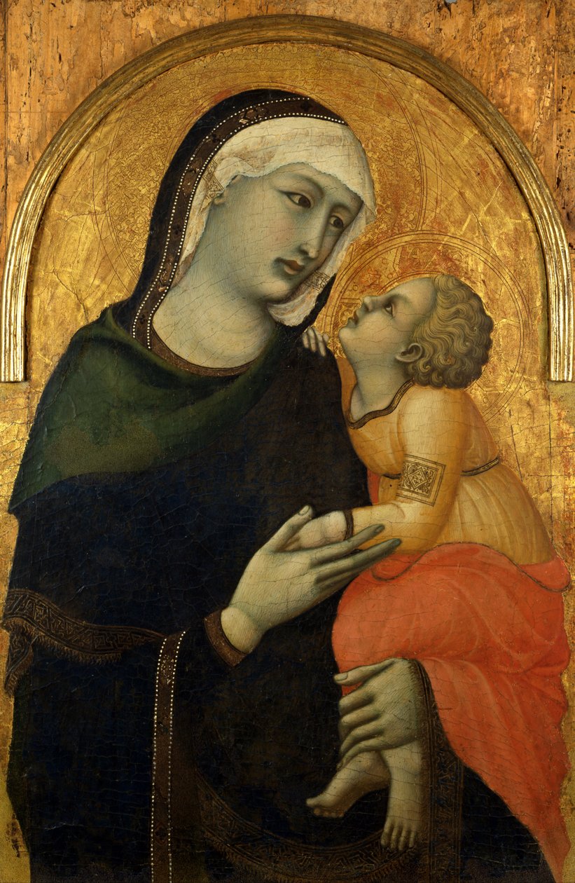 Pietro Lorenzetti - Madonna con bambino - Progetto Google Art (27822073) da Pietro Lorenzetti