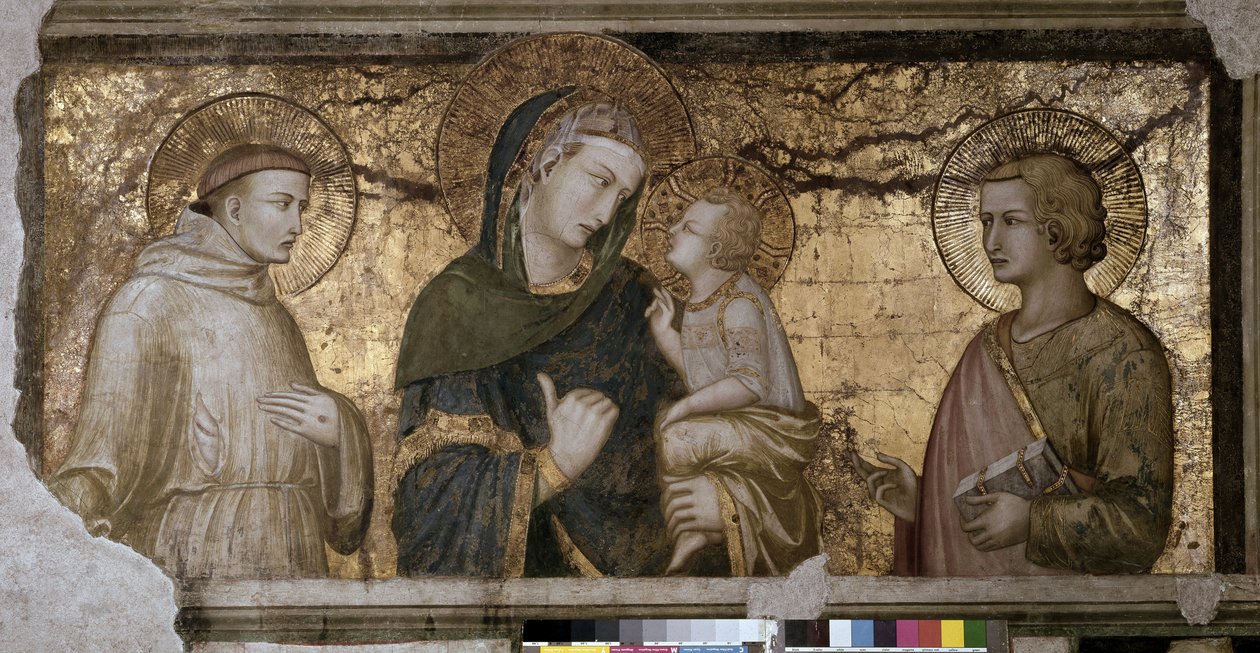 La Vergine e il Bambino tra San Giovanni e San Francesco da Pietro Lorenzetti