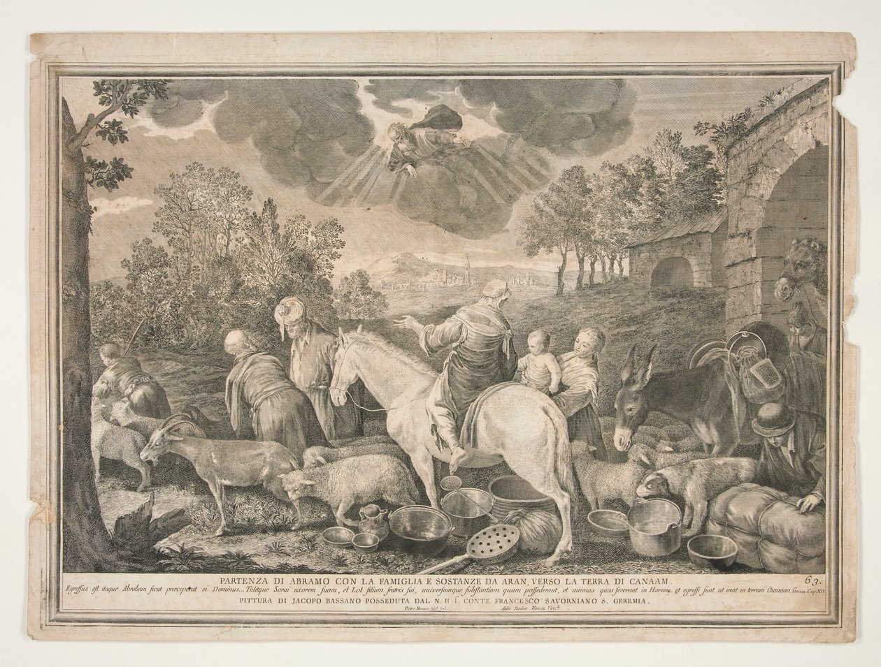 Partenza di Abramo per Canaan da Pietro Monaco