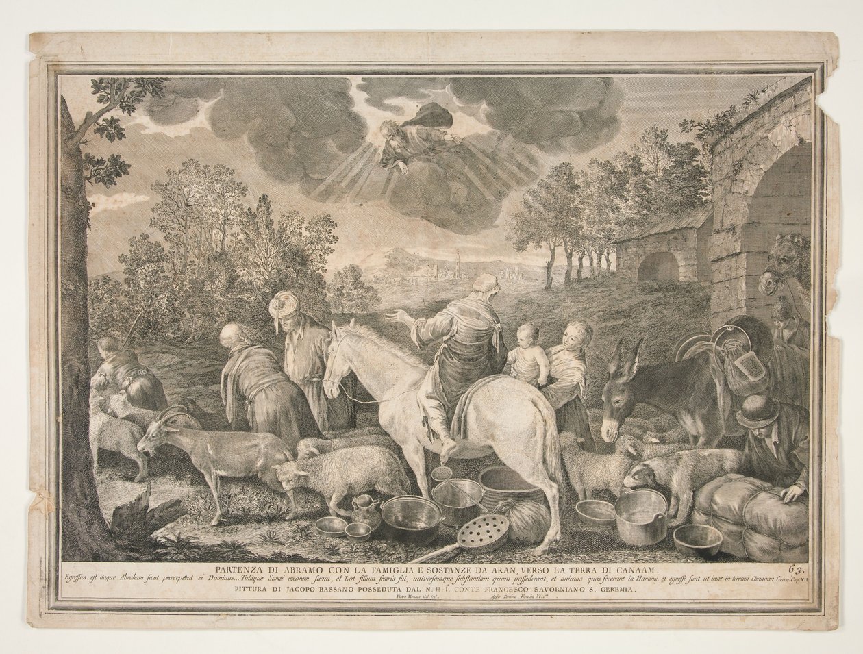 La partenza di Abramo verso Canaan da Pietro Monaco