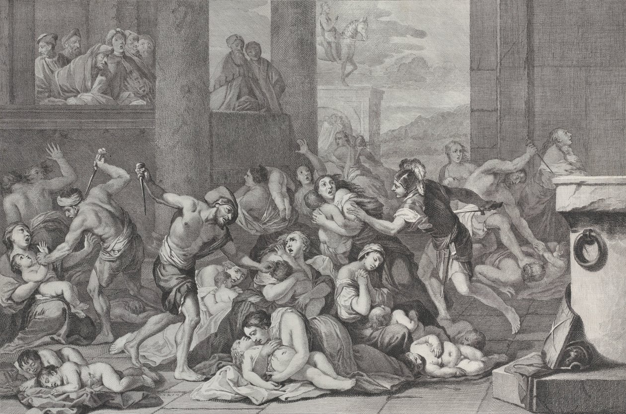 Il massacro degli innocenti, 1730-50 da Pietro Monaco