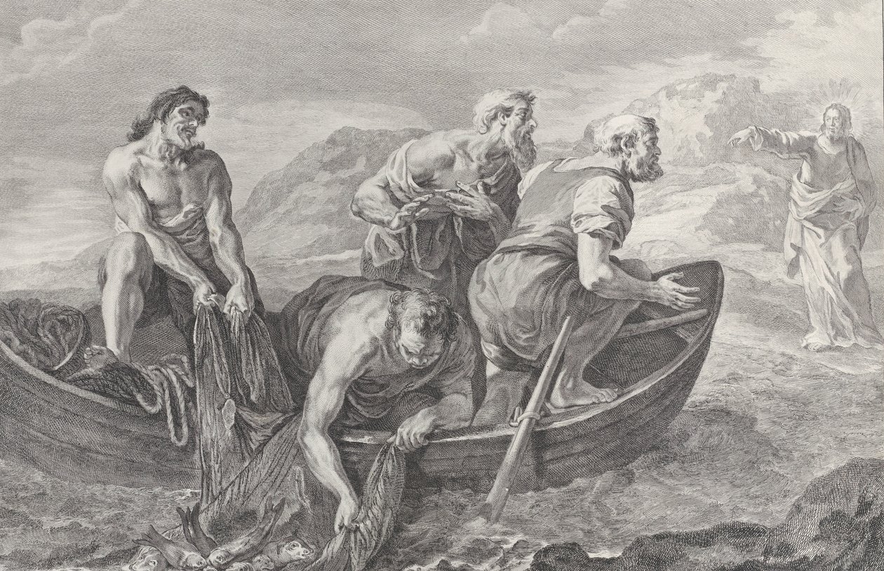 La chiamata dei Santi Pietro e Andrea, 1730-50 da Pietro Monaco