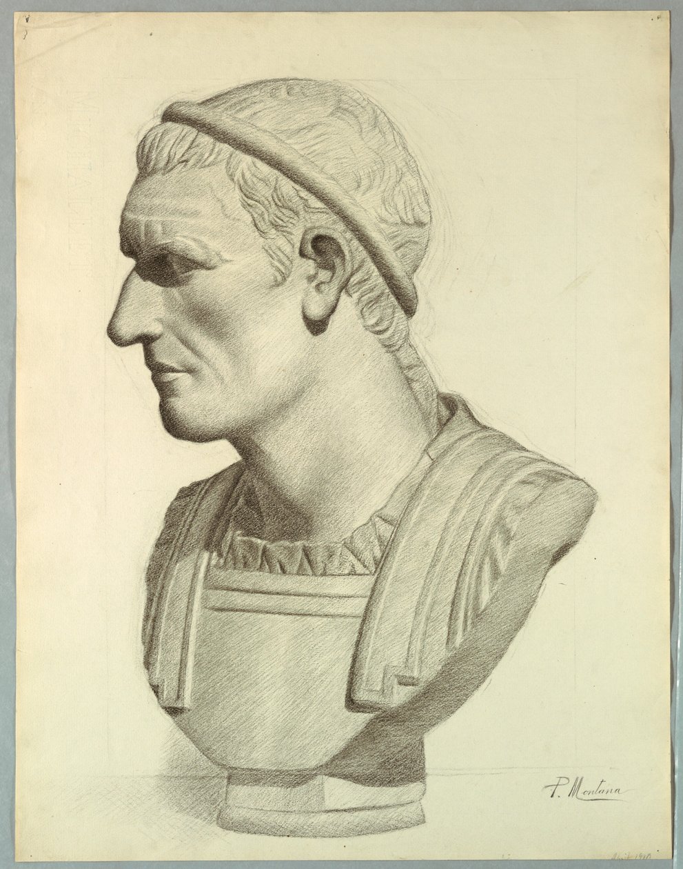 Busto di un senatore romano (riproduzione da un calco in gesso) da Pietro Montana