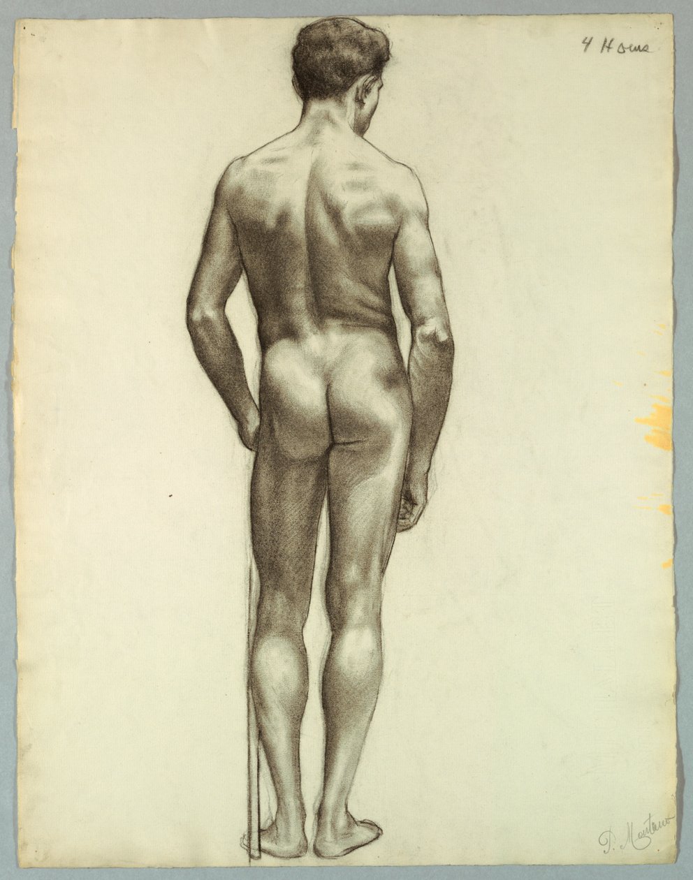 Nudo maschile in piedi visto da dietro da Pietro Montana