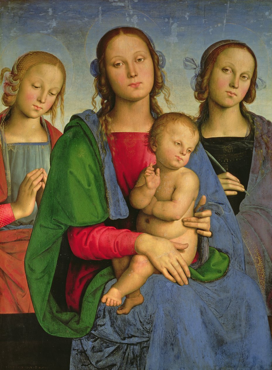 Madonna col Bambino con Santa Caterina e Santa Rosa, 1493 da Pietro Perugino