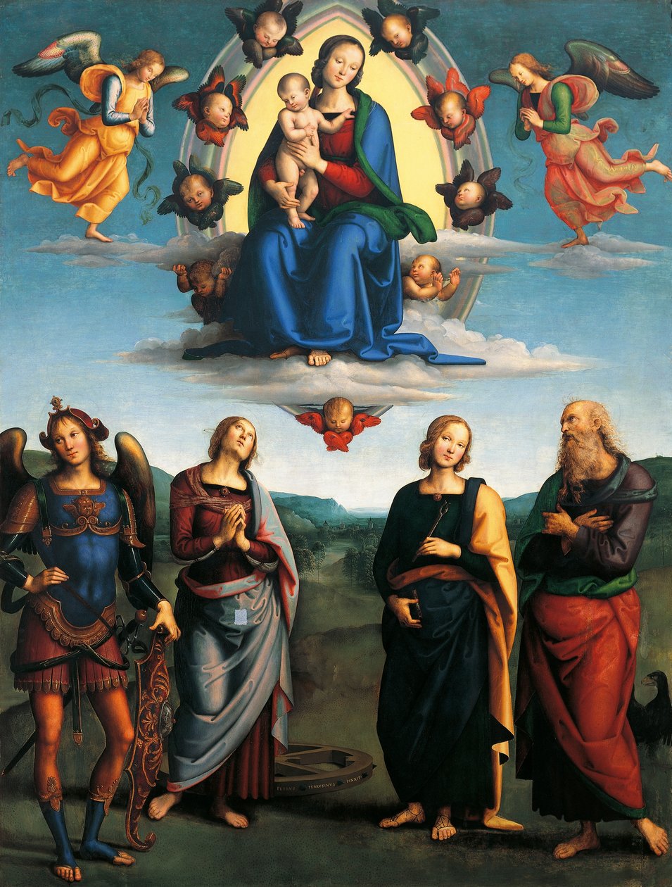Madonna in Gloria, ca 1500-1501 da Pietro Perugino