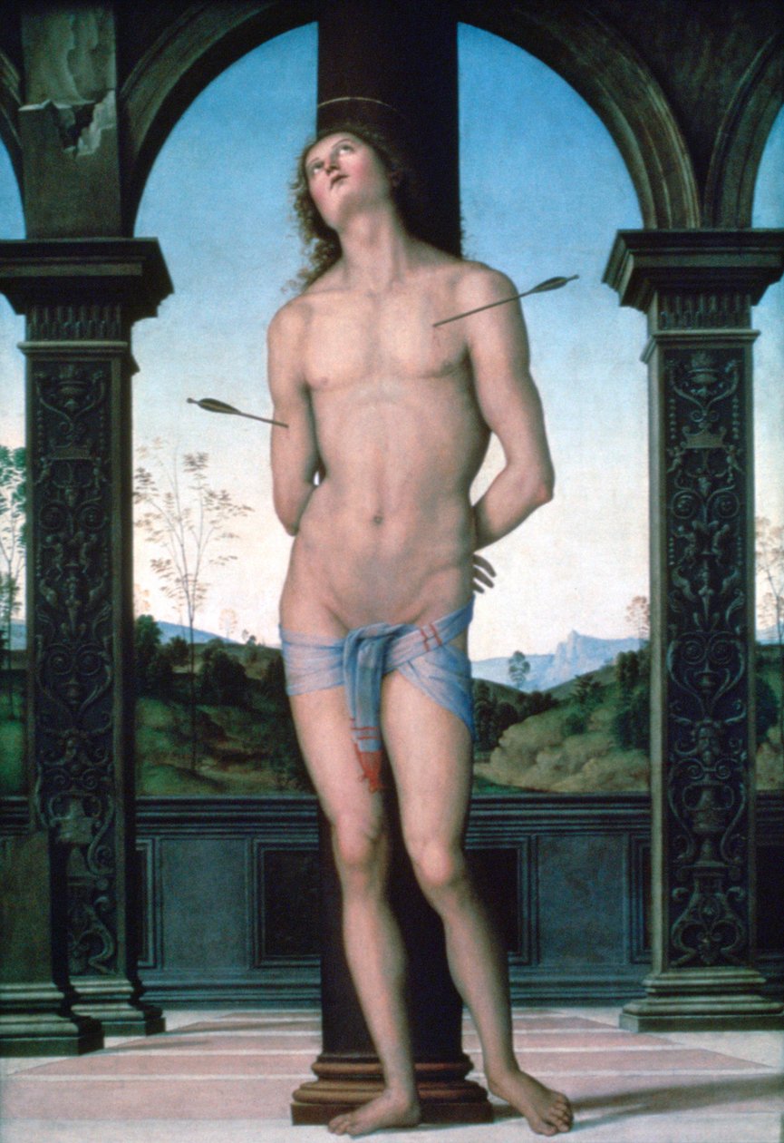 San Sebastiano, c1470-1523 da Pietro Perugino