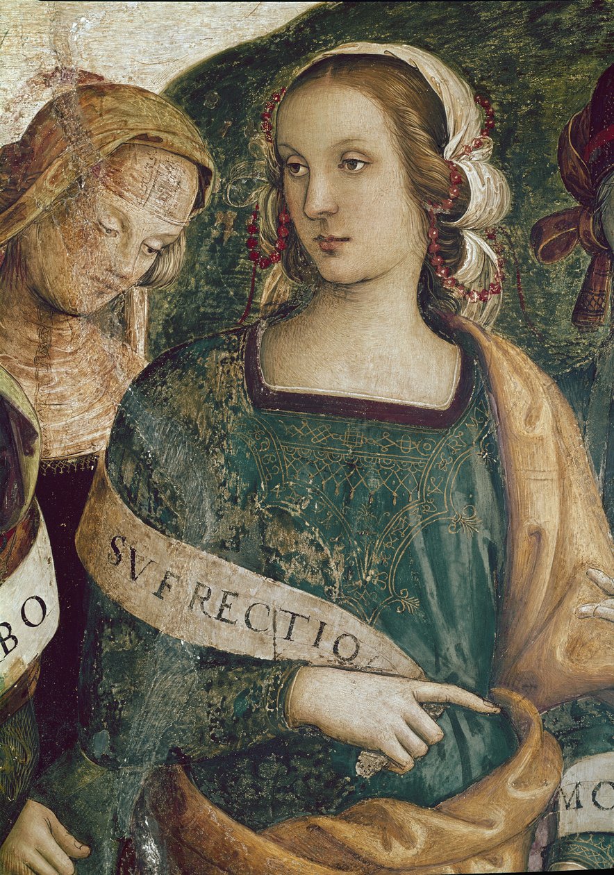 La Sibilla Persiana (dettaglio) da Pietro Perugino
