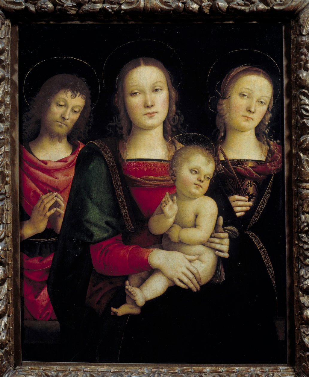 La Vergine e il Bambino circondati da San Giovanni Battista e Santa Caterina da Pietro Perugino