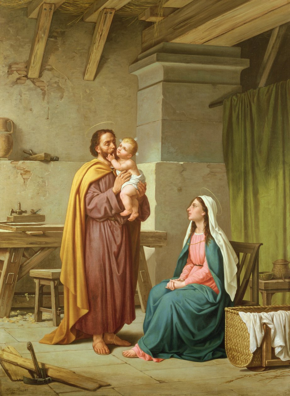 La Sacra Famiglia nella bottega di San Giuseppe da Pietro Pezzati