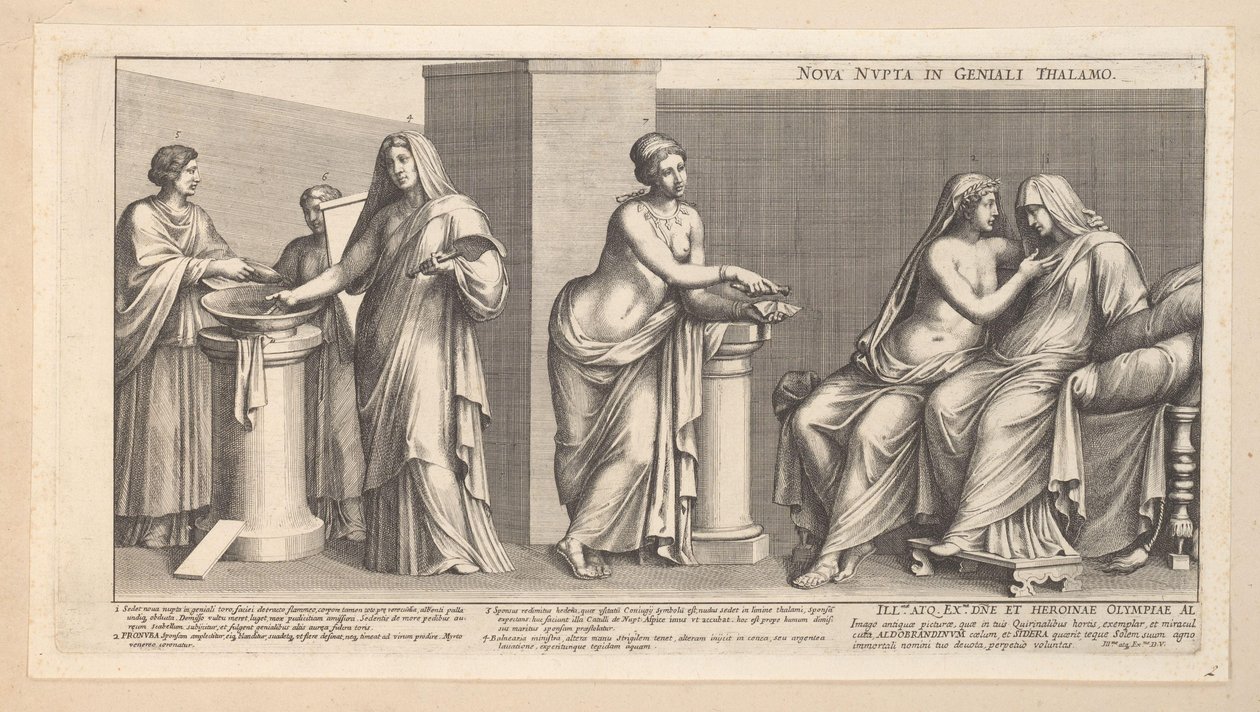 Matrimonio Aldobrandini (parte sinistra) da Pietro Sante Bartoli