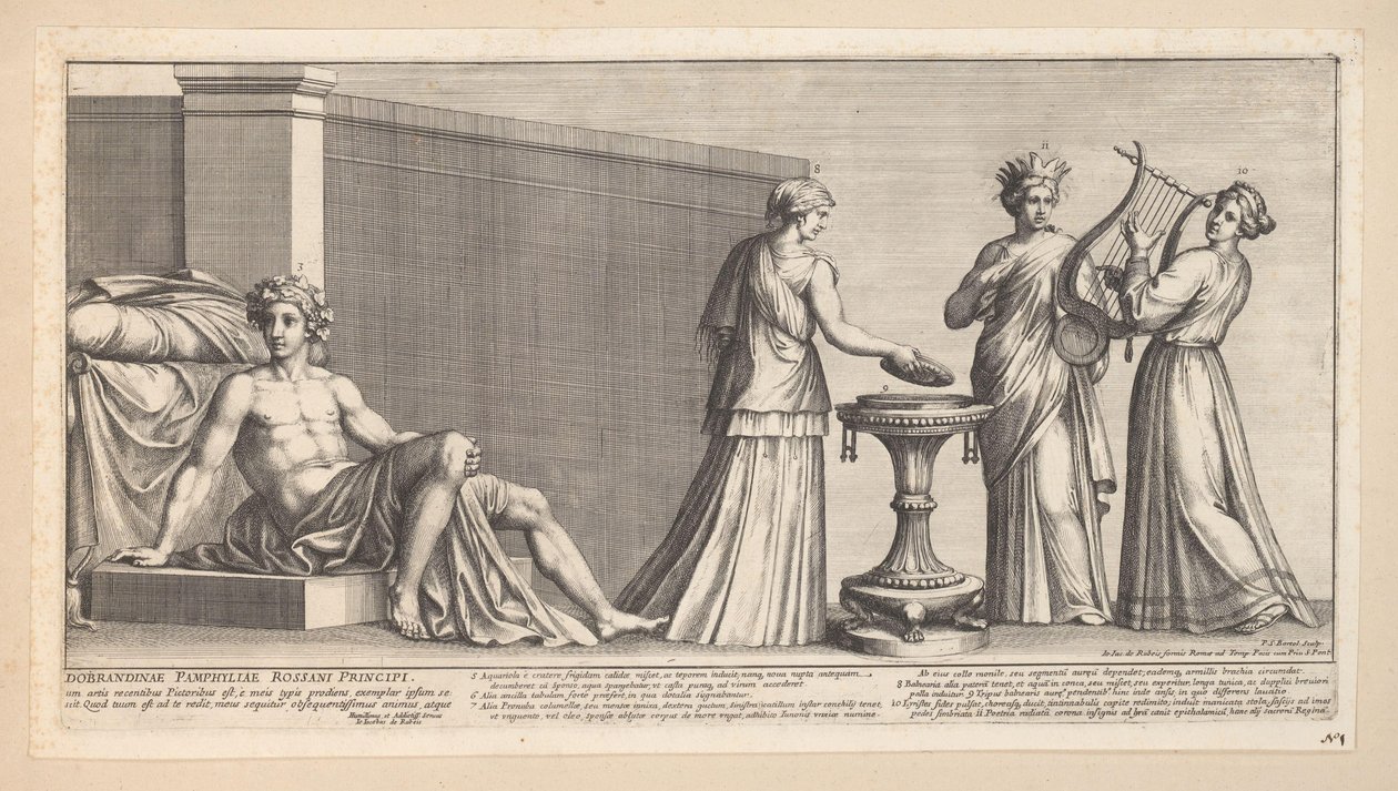 Nozze Aldobrandine (parte destra) da Pietro Sante Bartoli