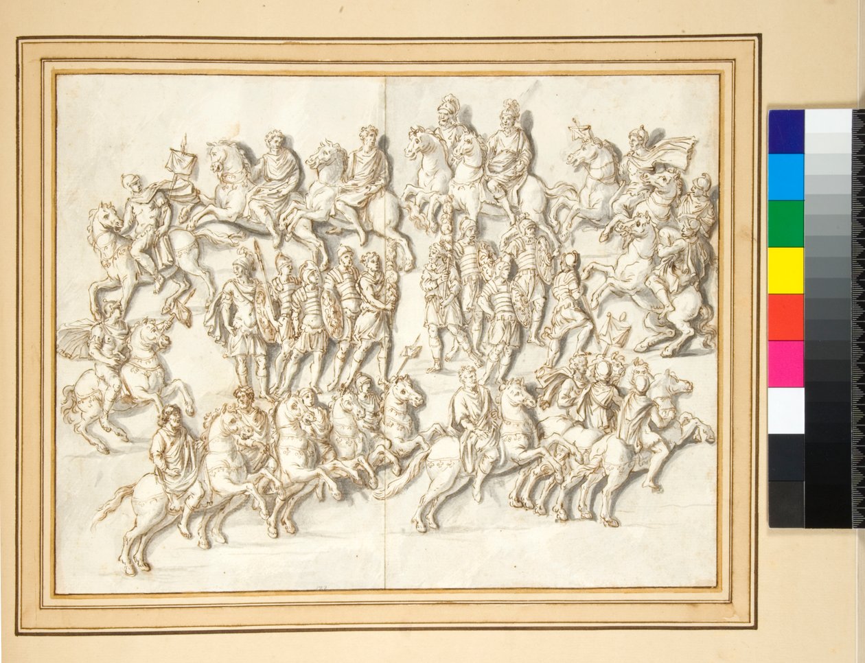 Base della colonna di Antonino Pio, lato est da Pietro Santi Bartoli